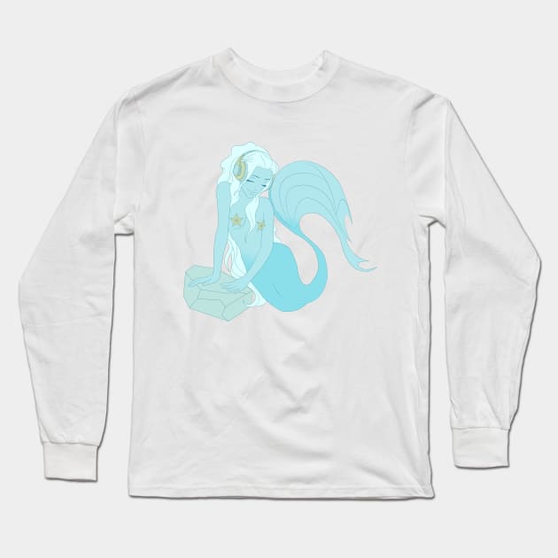 Little Mermaid Long Sleeve T-Shirt by VermilionBlond